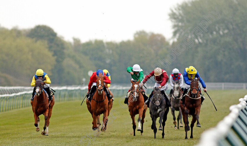 Roman-Mist-0001 
 ROMAN MIST (2nd right, James Doyle) beats PUY MARY (2nd left) CANOODLED (left) and RUN THIS WAY (right) in The Follow @racingtv On Twitter Fillies Handicap
Nottingham 27 Apr 2021 - Pic Steven Cargill / Racingfotos.com