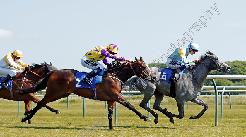 Rasima-0003 
 RASIMA (David Egan) beats DADDIES GIRL (left) in The Read Silvestre De Sousa At 188bet Fillies Handicap Nottingham 22 May 2018 - Pic Steven Cargill / Racingfotos.com