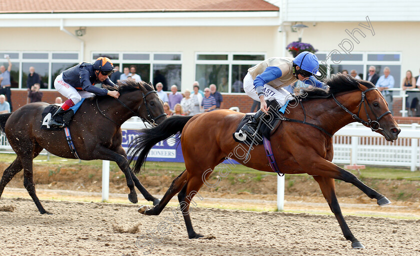 Drill-0002 
 DRILL (Ryan Moore) wins The Transparent Recruitment Solutions Ltd Confined Novice Stakes
Chelmsford 13 Jun 2018 - Pic Steven Cargill / Racingfotos.com