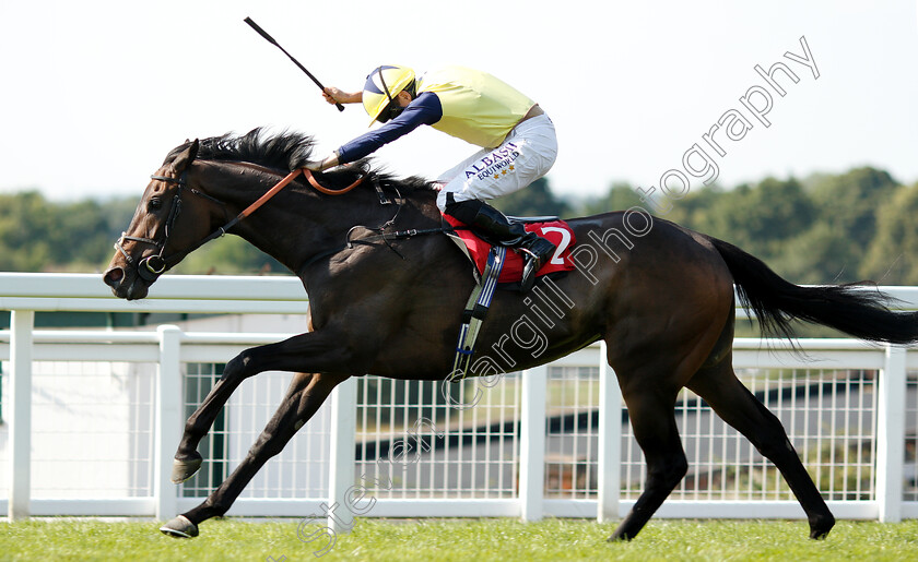 Saroog-0007 
 SAROOG (Ryan Moore) wins The Sequel Handicap
Sandown 6 Jul 2018 - Pic Steven Cargill / Racingfotos.com