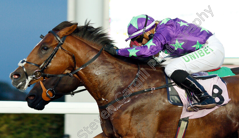 Dragon-Mountain-0001 
 DRAGON MOUNTAIN (Josephine Gordon) wins The 32Red On The App Store Handicap
Kempton 29 Aug 2018 - Pic Steven Cargill / Racingfotos.com