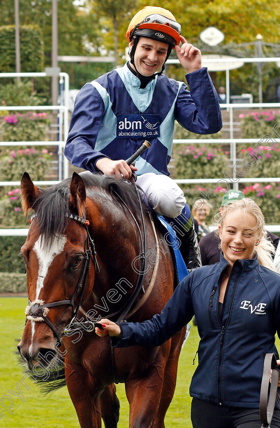 Accidental-Agent-0009 
 ACCIDENTAL AGENT (Charles Bishop) after The Totescoop6 Challenge Cup Ascot 7 Oct 2017 - Pic Steven Cargill / Racingfotos.com