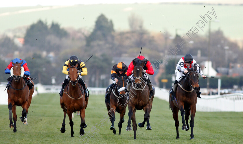 Sioux-Frontier-0001 
 SIOUX FRONTIER (2nd right, Lewis Edmunds) beats PAMMI (right) and ELITE ICON (2nd left) in The Follow @racingtv On Twitter Handicap
Musselburgh 2 Apr 2019 - Pic Steven Cargill / Racingfotos.