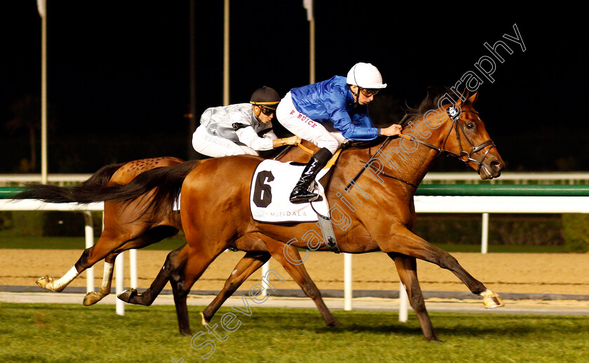 Salsabeel-0002 
 SALSABEEL (William Buick) wins The Global Foundries Semi Conductor Trophy Handicap Meydan 18 Jan 2018 - Pic Steven Cargill / Racingfotos.com