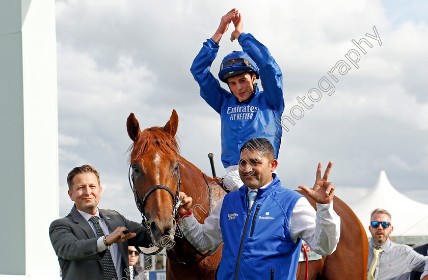 Hurricane-Lane-0018 
 HURRICANE LANE (William Buick) winner of The Cazoo St Leger
Doncaster 11 Sep 2021 - Pic Steven Cargill / Racingfotos.com