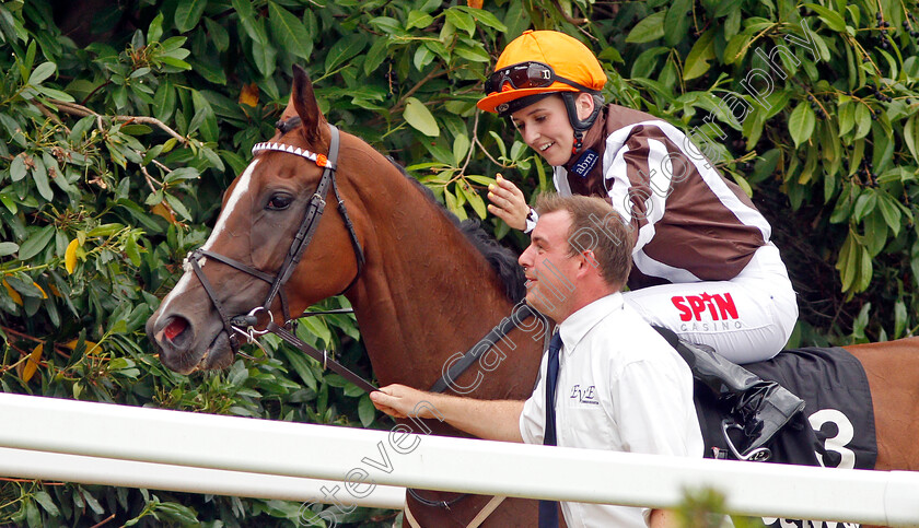 Hyanna-0012 
 HYANNA (Georgia Dobie) after The Betway Heed Your Hunch Handicap
Sandown 31 Aug 2019 - Pic Steven Cargill / Racingfotos.com