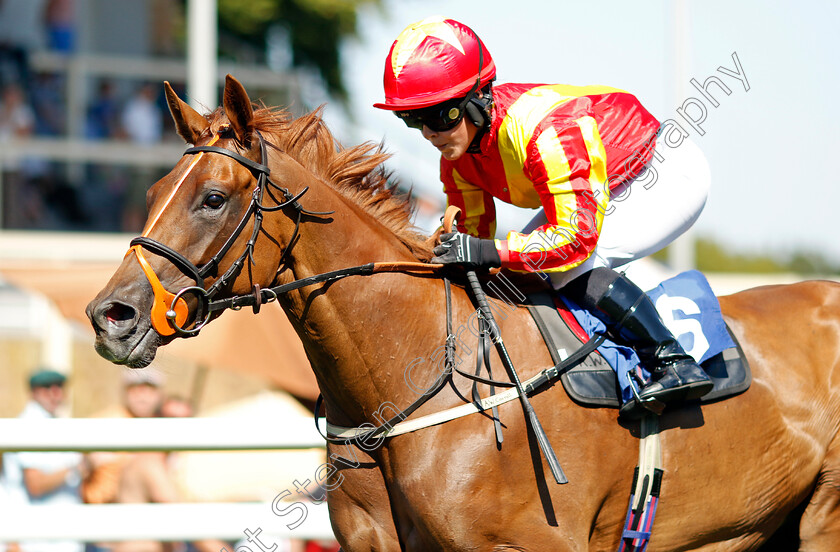 Trusty-Rusty-0005 
 TRUSTY RUSTY (Mollie Phillips) wins The Mildren Construction Wateraid Fillies Handicap
Salisbury 11 Aug 2022 - Pic Steven Cargill / Racingfotos.com