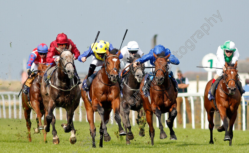 Mighty-Ulysses-0003 
 MIGHTY ULYSEES (2nd left, Robert Havlin) beats INGLETON (2nd right) AUSTRALIAN HARBOUR (right) and COWBOY (left) in The British Stallion Studs EBF Maiden Stakes
Yarmouth 16 Sep 2021 - Pic Steven Cargill / Racingfotos.com