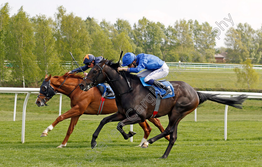 Deciduous-0006 
 DECIDUOUS (Harry Davies) beats LAST AMMO (left) in The Carling Handicap
Leicester 23 Apr 2022 - Pic Steven Cargill / Racingfotos.com