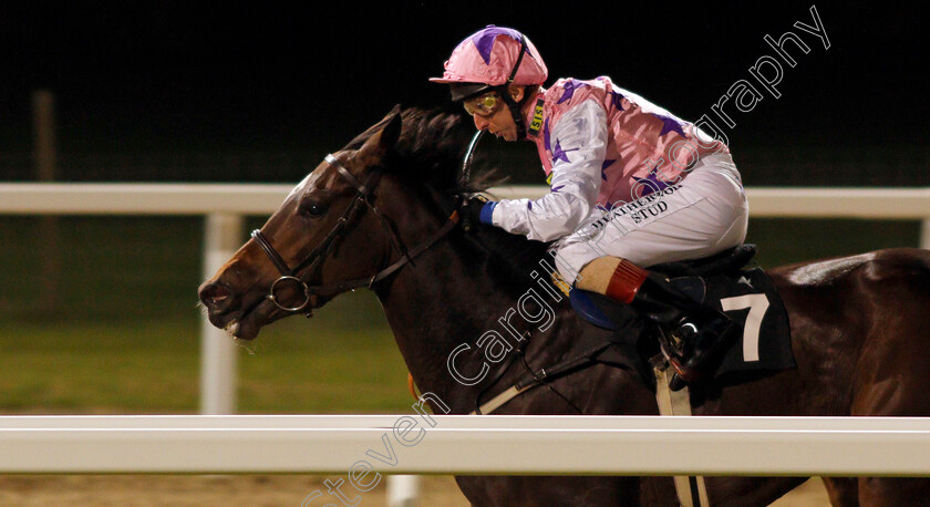 Miss-M-0005 
 MISS M (Martin Dwyer) wins The Bet totewin at Betfred.com Handicap Div1 Chelmsford 12 Oct 2017 - Pic Steven Cargill / Racingfotos.com