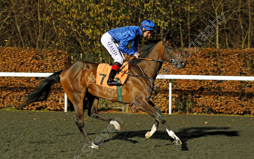 Native-Appeal-0001 
 NATIVE APPEAL (Adam Kirby) winner of The 32Red On The App Store Novice Stakes Div2 Kempton 20 Dec 2017 - Pic Steven Cargill / Racingfotos.com