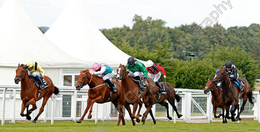 Maamora-0004 
 MAAMORA (William Buick) beats BILLESDON BROOK (centre) LAVENDER'S BLUE (right) and QUADRILATERAL (2nd left) in The Betway Atalanta Stakes
Sandown 23 Aug 2020 - Pic Steven Cargill / Racingfotos.com