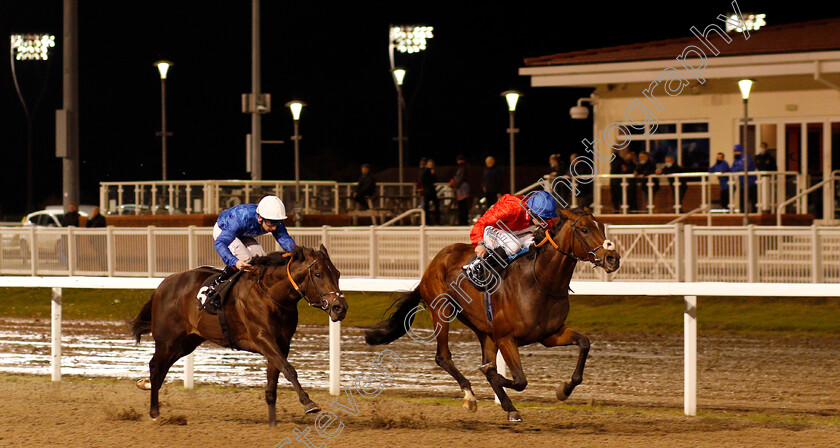 Jean-Baptiste-0001 
 JEAN BAPTISTE (Ryan Moore) beats FROZEN OCEAN (left) in The Support The Injured Jockeys Fund Novice Stakes
Chelmsford 15 Oct 2020 - Pic Steven Cargill / Racingfotos.com