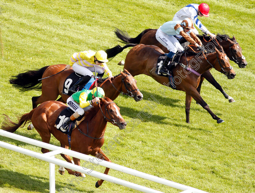 Keeper s-Choice-0003 
 KEEPER'S CHOICE (left, David Egan) beats WIND IN MY SAILS (2nd left) MICHELE STROGOFF (2nd right) and DOURADO (right) in The Comax Handicap
Newbury 14 Jun 2018 - Pic Steven Cargill / Racingfotos.com