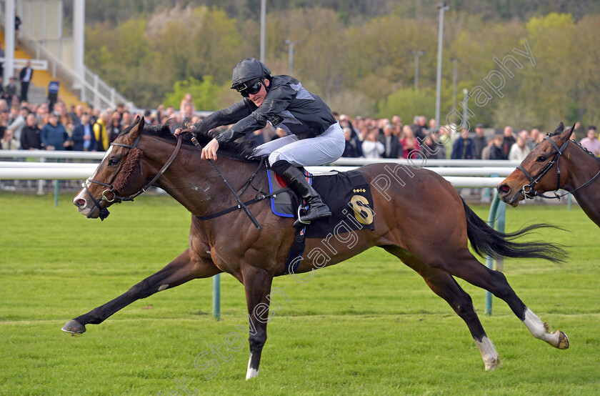 Rajmeister-0005 
 RAJMEISTER (Harry Burns) wins The British Racing Supports Stephen Lawrence Day Apprentice Handicap
Nottingham 22 Apr 2023 - pic Steven Cargill / Becky Bailey / Racingfotos.com