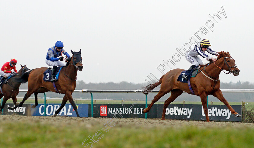 Ostilio-0001 
 OSTILIO (Luke Morris) wins The Mansionbet Proud Partners Of The AWC Claiming Stakes
Lingfield 25 Jan 2022 - Pic Steven Cargill / Racingfotos.com