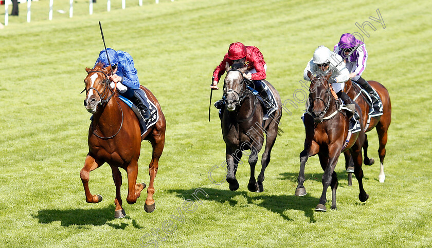 Masar-0007 
 MASAR (William Buick) beats DEE EX BEE (right) and ROARING LION (2nd left) in The Investec Derby
Epsom 2 Jun 2018 - Pic Steven Cargill / Racingfotos.com