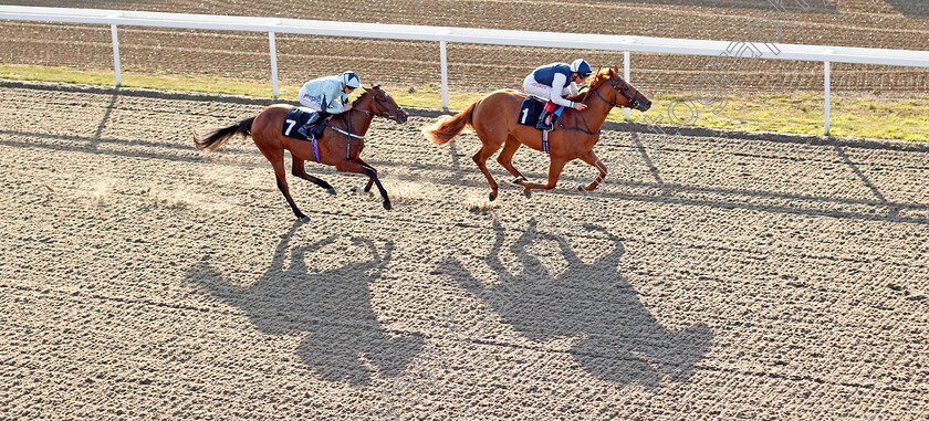 Cobber-Kain-0005 
 COBBER KAIN (Frankie Dettori) beats STRAIT OF HORMUZ (left) in The Bet At totesport.com Median Auction Maiden Stakes
Chelmsford 4 Sep 2019 - Pic Steven Cargill / Racingfotos.com