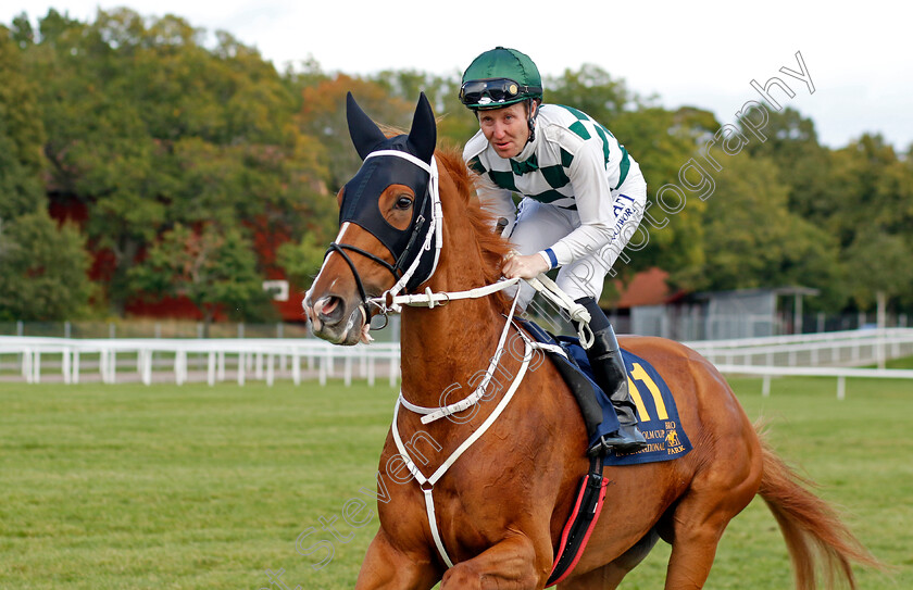 Hard-One-To-Please-0007 
 HARD ONE TO PLEASE (Pat Cosgrave) winner of The Stockholm Cup International
Bro Park, Sweden 18 Sep 2022 - Pic Steven Cargill / Racingfotos.com