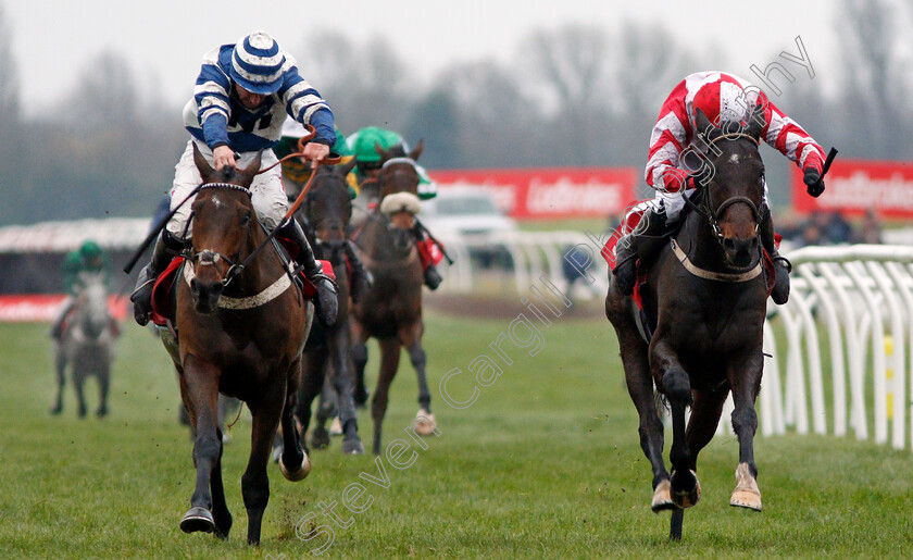 Total-Recall-0005 
 TOTAL RECALL (right, Paul Townend) beats WHISPER (left) in The Ladbrokes Trophy Chase Newbury 2 Dec 2017 - Pic Steven Cargill / Racingfotos.com