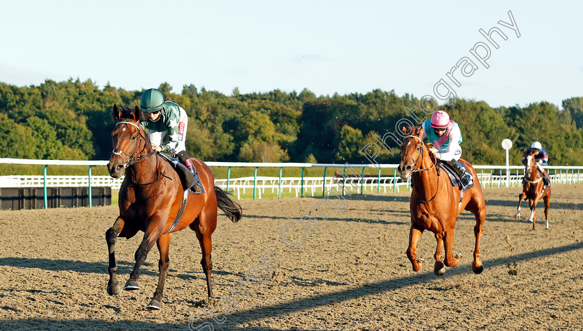 Faisal-0003 
 FAISAL (Hollie Doyle) beats JOHN LOCKE (right) in The Betway Maiden Stakes Div2
Lingfield 4 Aug 2020 - Pic Steven Cargill / Racingfotos.com