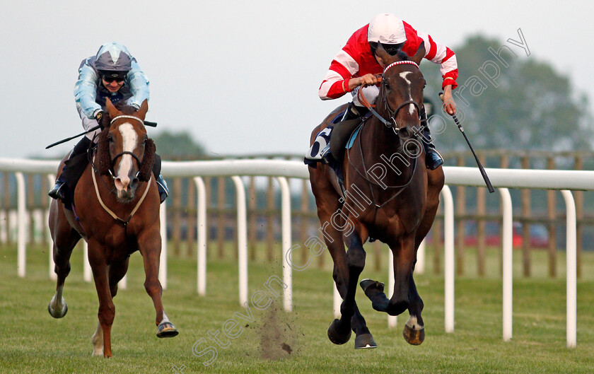 Summer s-Knight-0004 
 SUMMER'S KNIGHT (right, Luke Morris) beats LADY ELYSIA (left) in The Follow At The Races On Twitter Handicap
Bath 23 Jun 2021 - Pic Steven Cargill / Racingfotos.com