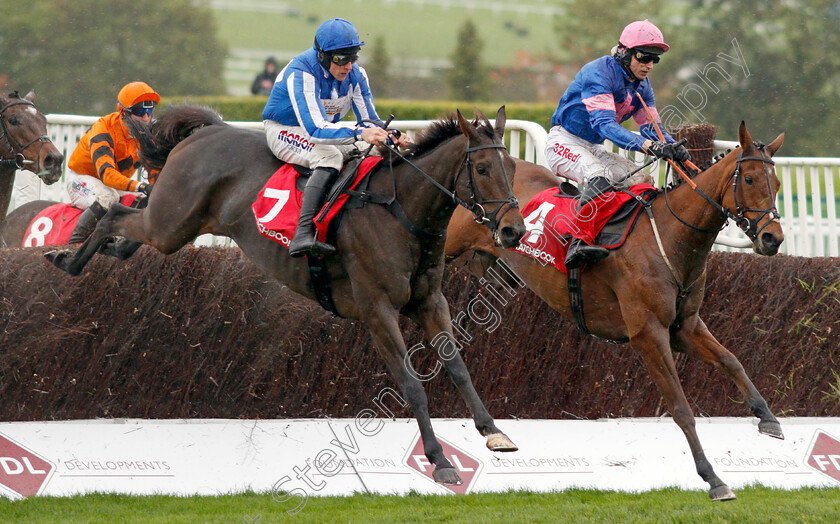 Present-Ranger-and-Aye-Aye-Charlie-0002 
 PRESENT RANGER (left, Harry Skelton) with AYE AYE CHARLIE (right, Paddy Brennan)
Cheltenham 25 Oct 2019 - Pic Steven Cargill / Racingfotos.com