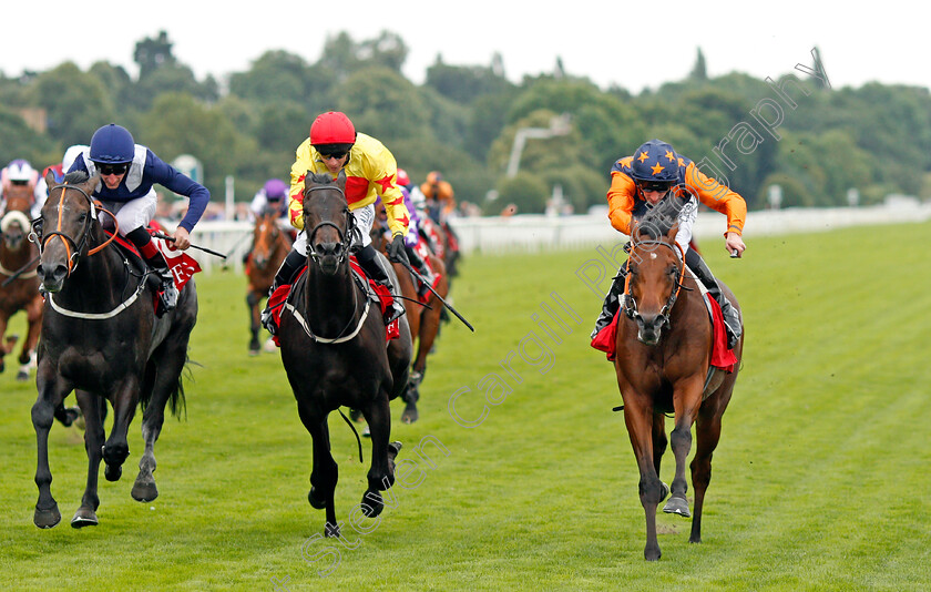 Ever-Given-0002 
 EVER GIVEN (right, Daniel Tudhope) beats ATOMIC LADY (centre) and WINGS OF WAR (left) in The Goffs UK Premier Yearling Stakes
York 19 Aug 2021 - Pic Steven Cargill / Racingfotos.com