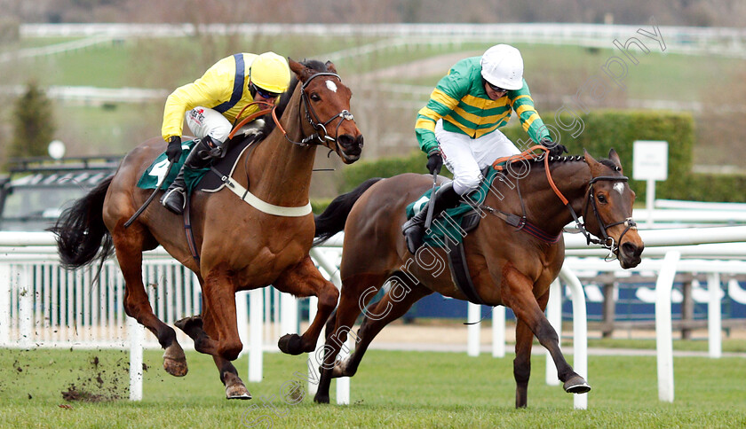 Lostintranslation-0004 
 LOSTINTRANSLATION (left, Robbie Power) beats DEFI DU SEUIL (right) in The BetBright Dipper Novices Chase
Cheltenham 1 Jan 2019 - Pic Steven Cargill / Racingfotos.com