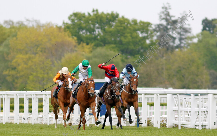 Bakeel-0003 
 BAKEEL (left, Jack Mitchell) beats WHISTLE AND FLUTE (centre) in The Royal Ascot Two-Year-Old Trial Conditions Stakes
Ascot 27 Apr 2022 - Pic Steven Cargill / Racingfotos.com