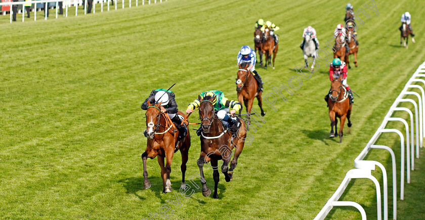 Midnights-Legacy-0003 
 MIDNIGHTS LEGACY (right, William Buick) beats HALIPHON (left) in The World Pool Northern Dancer Handicap
Epsom 4 Jun 2022 - Pic Steven Cargill / Racingfotos.com