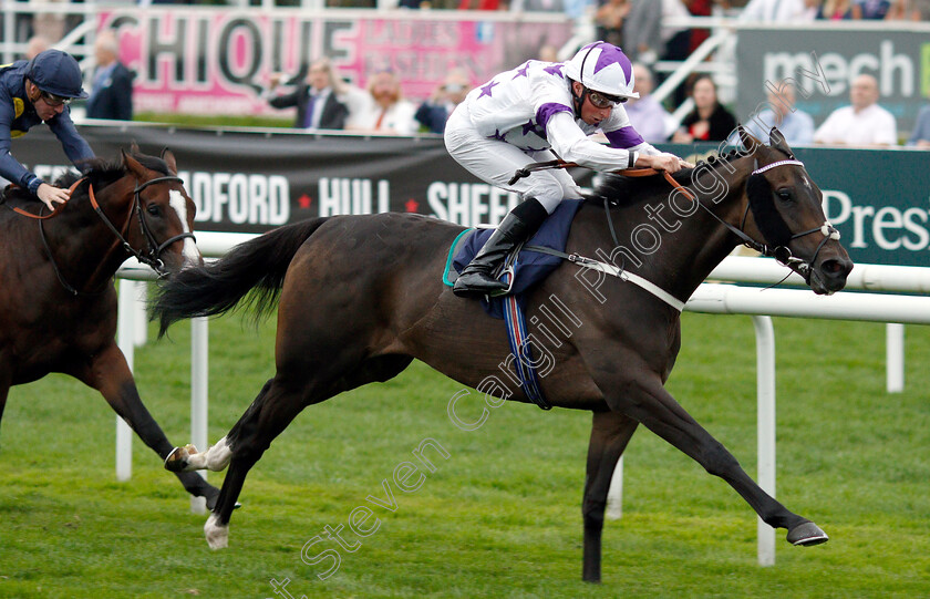 Byron-Flyer-0003 
 BYRON FLYER (William Buick) wins The Cliff Stud Rearing Winners Handicap
Doncaster 15 Sep 2018 - Pic Steven Cargill / Racingfotos.com