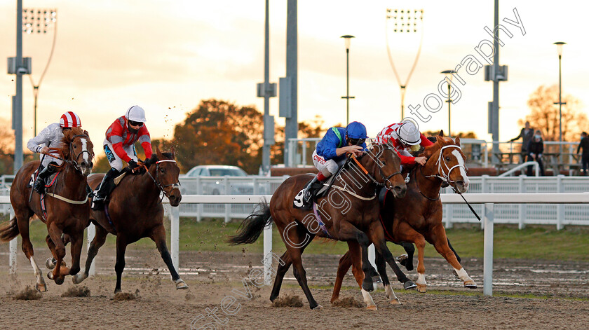 Silvestris-0003 
 SILVESTRIS (centre, Franny Norton) beats BABA REZA (right) in The EBF Novice Auction Stakes
Chelmsford 22 Oct 2020 - Pic Steven Cargill / Racingfotos.com