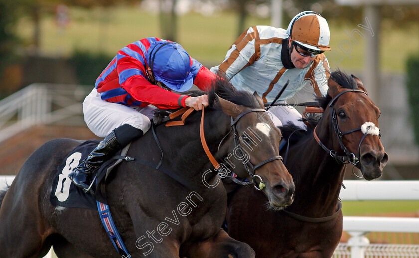 Land-Of-Winter-0005 
 LAND OF WINTER (left, James Doyle) beats CAYIRLI (right) in The Download The tote Placepot App Handicap
Goodwood 11 Oct 2020 - Pic Steven Cargill / Racingfotos.com