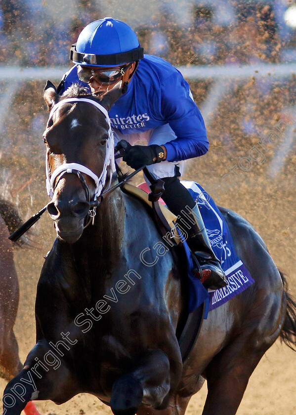 Immersive-0009 
 IMMERSIVE (centre, Manuel Franco) wins the Breeders' Cup Juvenile Fillies
Del Mar USA 1 Nov 2024 - Pic Steven Cargill / Racingfotos.com