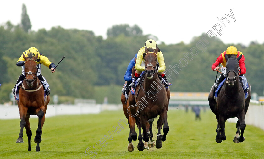 Without-A-Fight-0003 
 WITHOUT A FIGHT (centre, Andrea Atzeni) beats JOHN LEEPER (right) and EUCHEN GLEN (left) in The Sky Bet Grand Cup
York 11 Jun 2022 - Pic Steven Cargill / Racingfotos.com