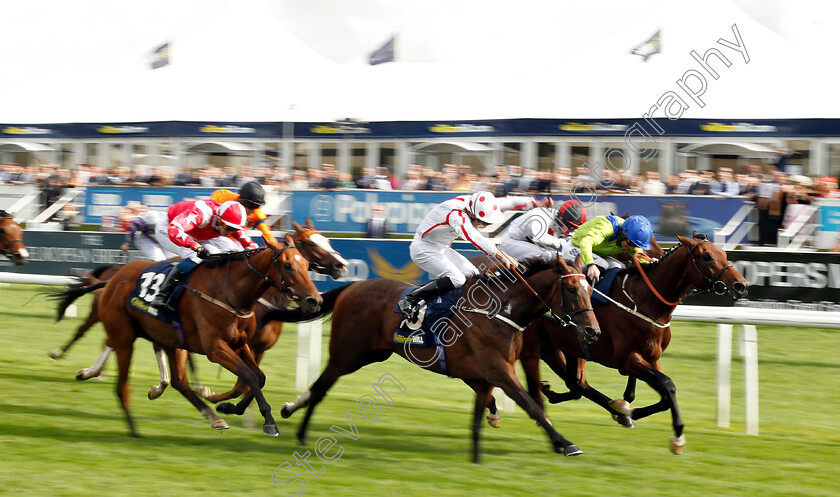 Just-In-Time-0001 
 JUST IN TIME (centre, Martin Harley) beats AUSTRIAN SCHOOL (farside) and THEGLASGOWWARRIOR (left) in The William Hill Mallard Handicap
Doncaster 14 Sep 2018 - Pic Steven Cargill / Racingfotos.com