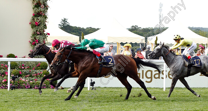 Baghdad-0003 
 BAGHDAD (farside, Ryan Moore) beats BEN VRACKIE (nearside) in The Duke Of Edinburgh Stakes
Royal Ascot 21 Jun 2019 - Pic Steven Cargill / Racingfotos.com