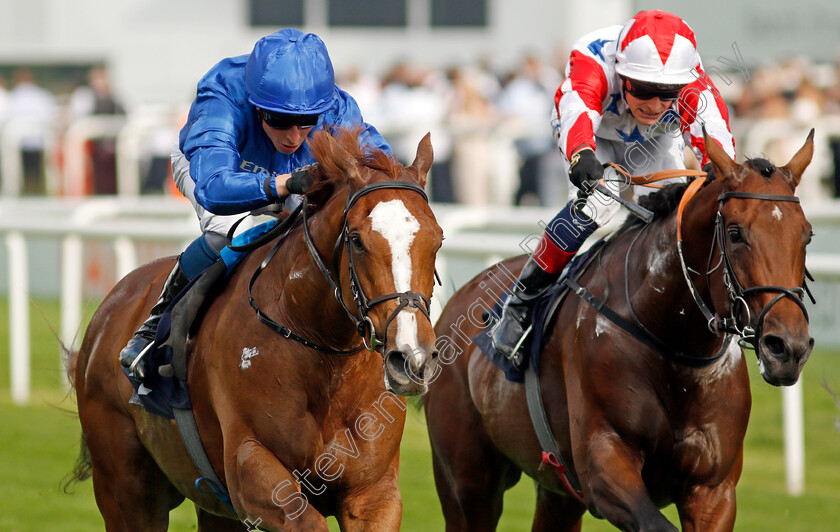 Modern-News-0005 
 MODERN NEWS (left, William Buick) beats GIOIA CIECA (right) in The Cazoo Handicap
Doncaster 9 Sep 2021 - Pic Steven Cargill / Racingfotos.com