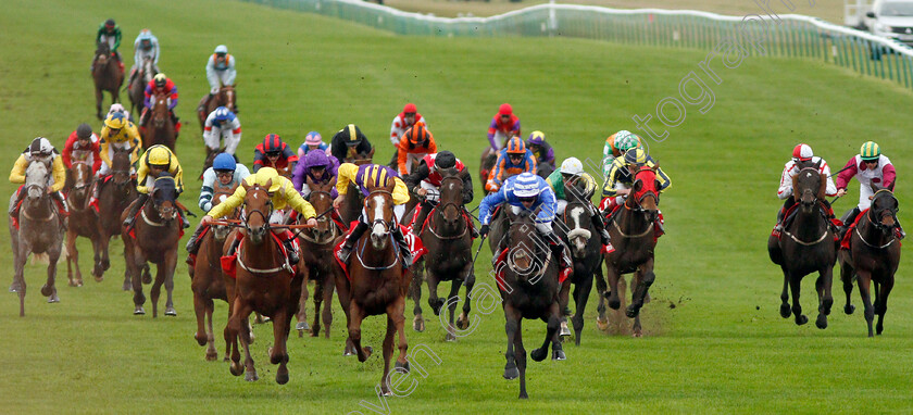 Stratum-0001 
 STRATUM (right, Jason Watson) beats PARTY PLAYBOY (2nd left) and SUMMER MOON (left) in The Emirates Cesarewitch Handicap
Newmarket 12 Oct 2019 - Pic Steven Cargill / Racingfotos.com