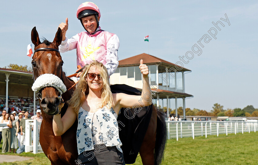 Topanga-0015 
 TOPANGA (Adrie de Vries) winner of The Wackenhut Fillies Cup (Listed Race)
Baden-Baden 31 Aug 2024 - Pic Steven Cargill / Racingfotos.com