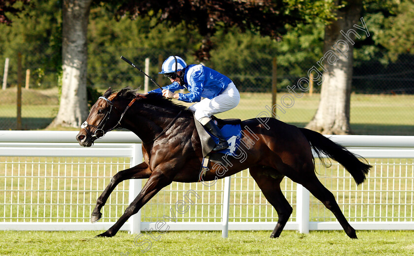 Baashir-0006 
 BAASHIR (Martin Dwyer) wins The Every Race Live On Racing TV Novice Stakes Div2
Salisbury 11 Jul 2020 - Pic Steven Cargill / Racingfotos.com