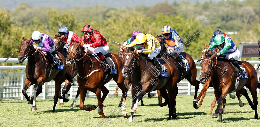 Pretty-Baby-0001 
 PRETTY BABY (centre, Dane O'Neill) beats DANCING STAR (left) INDIAN BLESSING (2nd left) and ONE MASTER (right) in The L'Ormarins Queens Plate Oak Tree Stakes
Goodwood 3 Aug 2018 - Pic Steven Cargill / Racingfotos.com