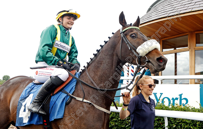 Shake-A-Leg-0006 
 SHAKE A LEG (Samantha Brown) after The Macmillan Ride Of Their Lives Charity Race
York 11 Jun 2022 - Pic Steven Cargill / Racingfotos.com