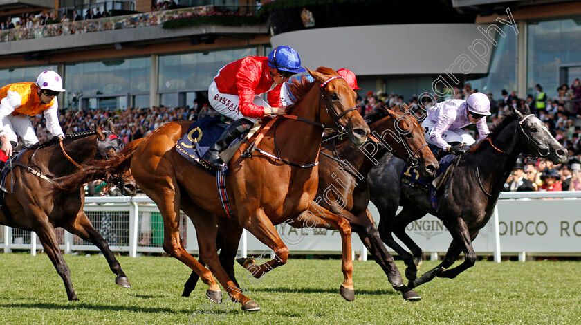 Unequal-Love-0003 
 UNEQUAL LOVE (left, Tom Marquand) beats DARK TROOPER (centre) and ORAZIO (right) in The Wokingham Stakes
Royal Ascot 22 Jun 2024 - Pic Steven Cargill / Racingfotos.com