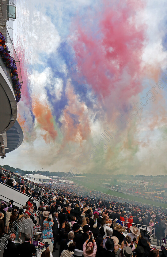 Fireworks-0001 
 Firework display before the Derby
Epsom 4 Jun 2022 - Pic Steven Cargill / Racingfotos.com