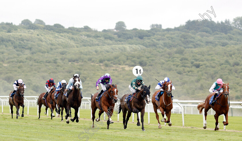 Formula-One-0001 
 FORMULA ONE (purple, Ben Curtis) beats WAR DRUMS (3rd right) and GUILD (right) in The Watch Live Programming On The ATR App Novice Stakes
Ffos Las 14 Aug 2018 - Pic Steven Cargill / Racingfotos.com