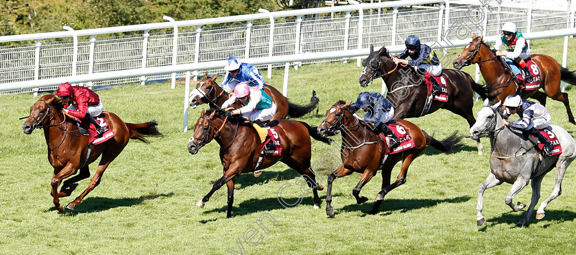 Lightning-Spear-0004 
 LIGHTNING SPEAR (Oisin Murphy) beats EXPERT EYE (2nd left), GUSTAV KLIMT (2nd right) and LORD GLITTERS (right) in The Qatar Sussex Stakes
Goodwood 1 Aug 2018 - Pic Steven Cargill / Racingfotos.com