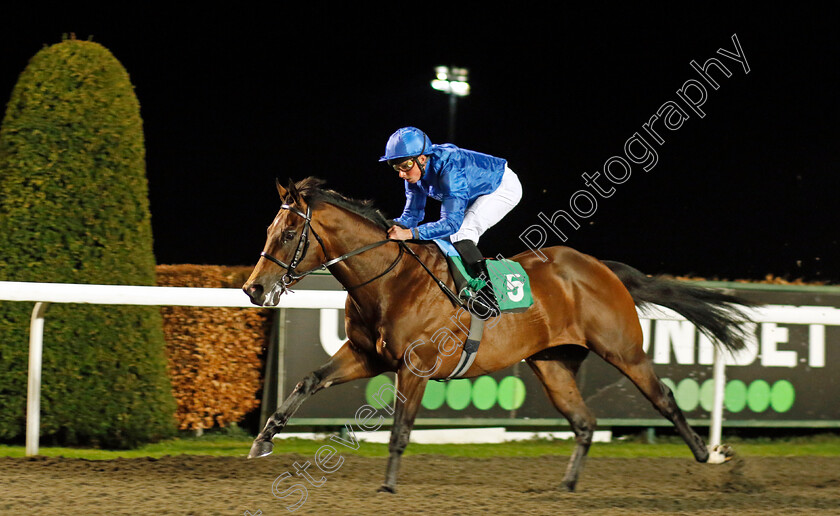 Musical-Dancer-0002 
 MUSICAL DANCER (William Buick) wins The Unibet More Extra Place Races Maiden Stakes Div2
Kempton 14 Feb 2024 - Pic Steven Cargill / Racingfotos.com