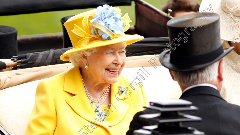 The-Queen-0001 
 H M The Queen arrives
Royal Ascot 19 Jun 2018 - Pic Steven Cargill / Racingfotos.com